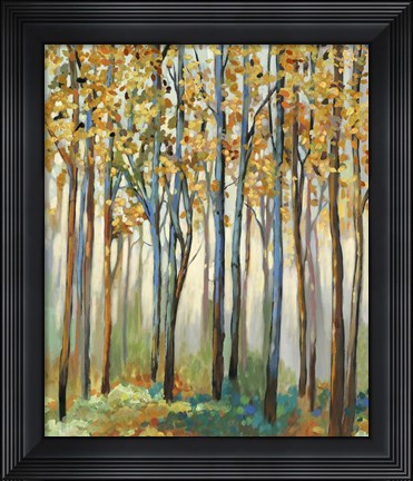 Framed Golden Leaves Print