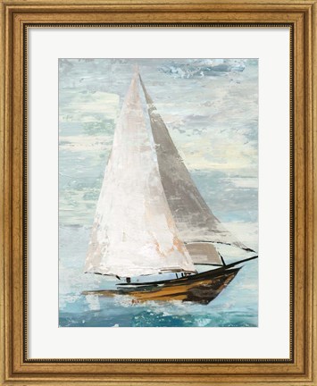 Framed Quiet Boats II Print
