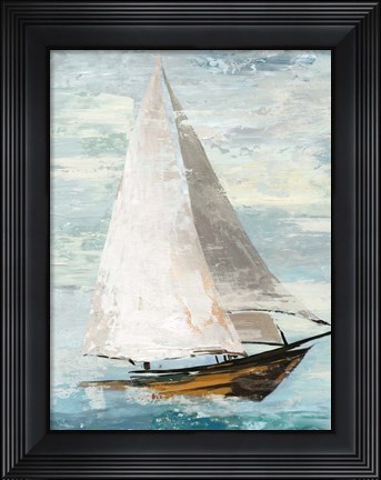 Framed Quiet Boats II Print
