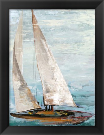 Framed Quiet Boats III Print