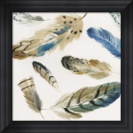 Framed La Plume I Print