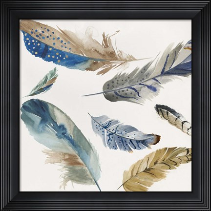 Framed La Plume II Print