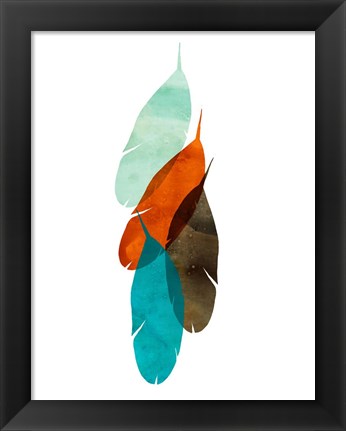 Framed Mod Feathers Print