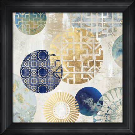 Framed Gold Rings I Print