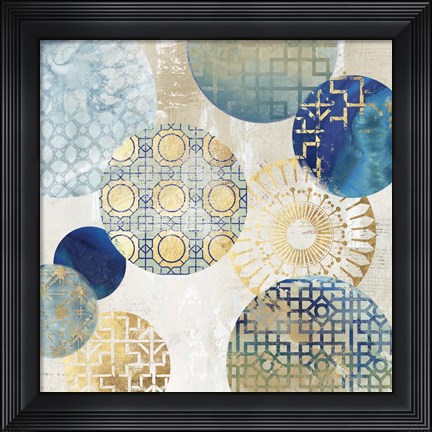 Framed Gold Rings II Print