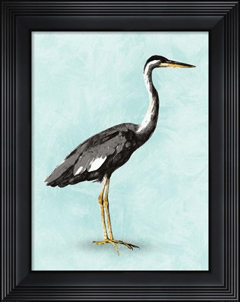 Framed Seashore Bird I Print