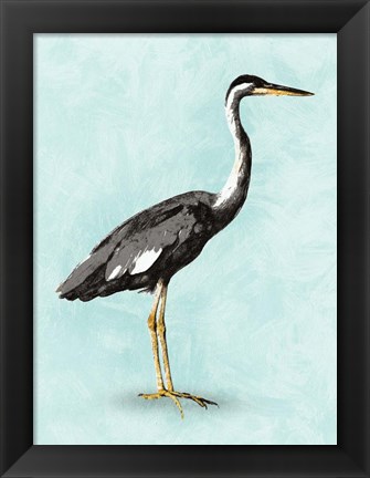 Framed Seashore Bird I Print