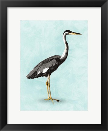 Framed Seashore Bird I Print