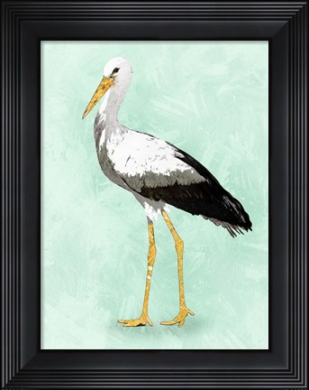 Framed Seashore Bird II Print