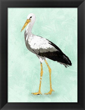 Framed Seashore Bird II Print