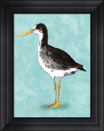 Framed Seashore Bird III Print