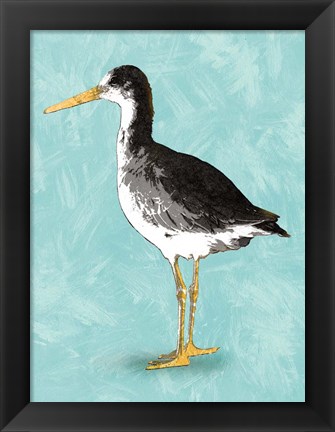 Framed Seashore Bird III Print