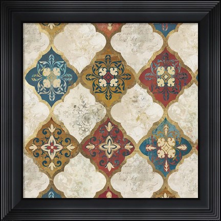 Framed Moroccan Spice Tiles II Print