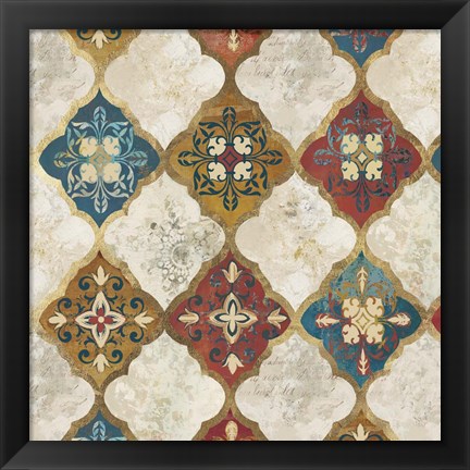 Framed Moroccan Spice Tiles II Print