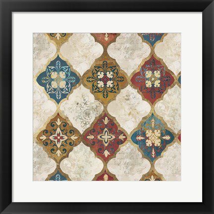 Framed Moroccan Spice Tiles II Print