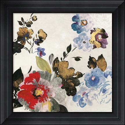 Framed French Flower I Print