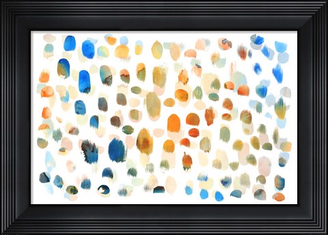 Framed Colour Dabs Print