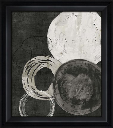 Framed Black Rings Print