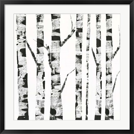 Framed White Birch Print