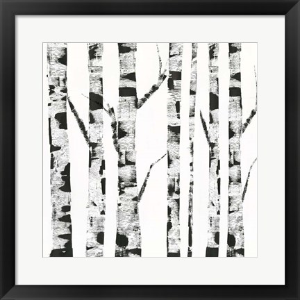 Framed White Birch Print