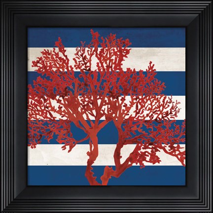 Framed Red Coral I Print