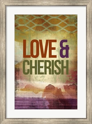 Framed Love &amp; Cherish Print