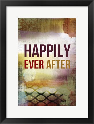 Framed Happily Ever After Print