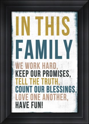 Framed In this Family Print