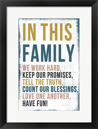 Framed In this Family Print