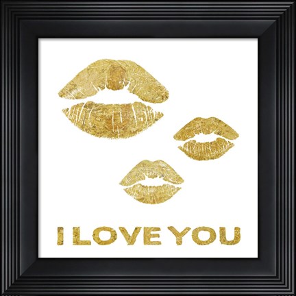 Framed Lip Love Print