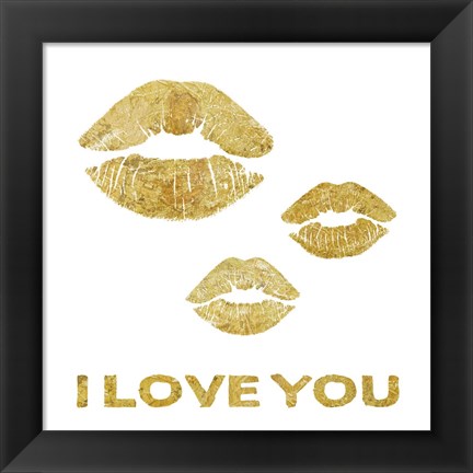 Framed Lip Love Print