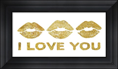 Framed Lip Love 3 Print