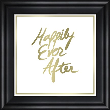 Framed Happily Ever After Border Print
