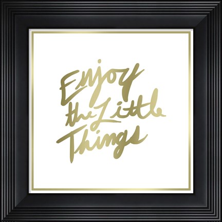 Framed Enjoy the Little Things border Print