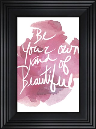 Framed Watercoulours Pink Type II Print