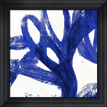 Framed Tenderness Indigo Print