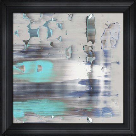 Framed Blue Swim II Print