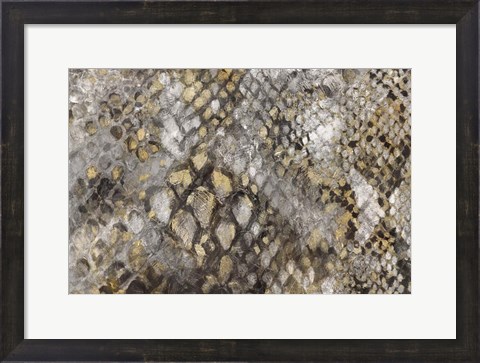 Framed Snake Skin Print