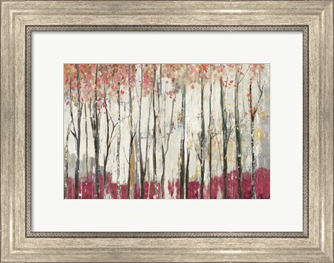 Framed Pink Forest Print