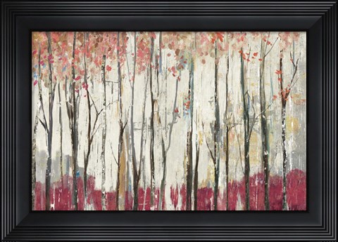Framed Pink Forest Print
