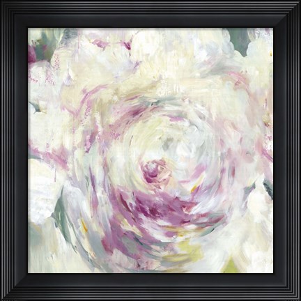 Framed Shabby Peony I Print