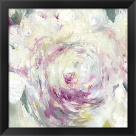 Framed Shabby Peony I Print