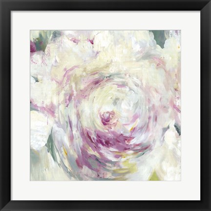 Framed Shabby Peony I Print