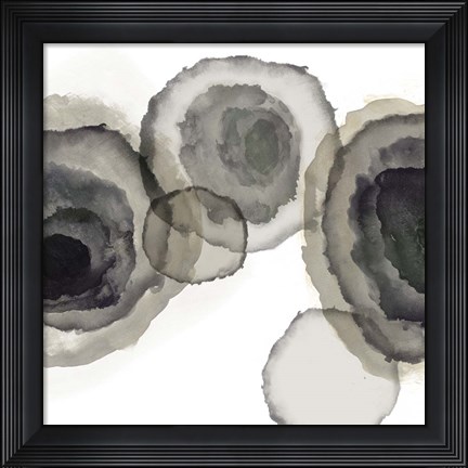 Framed Ink Stains II Print