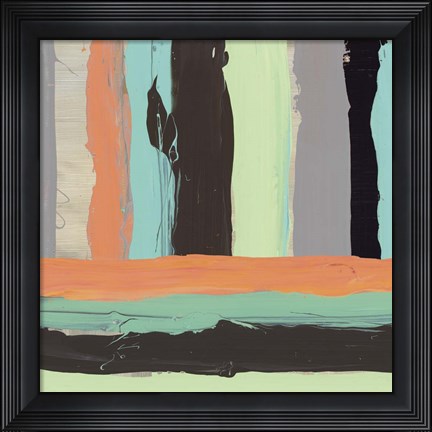 Framed Alt Stripes I Print