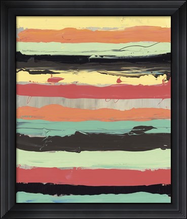 Framed Alt Stripes II Print