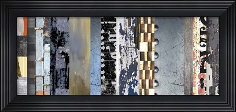 Framed Striped Robotic II Print