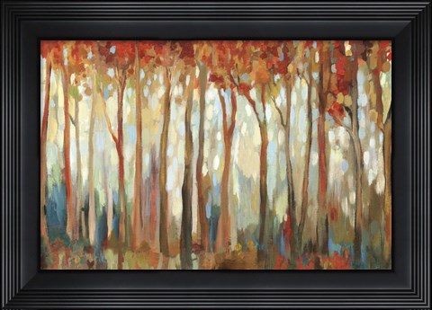 Framed Marble Forest I Print
