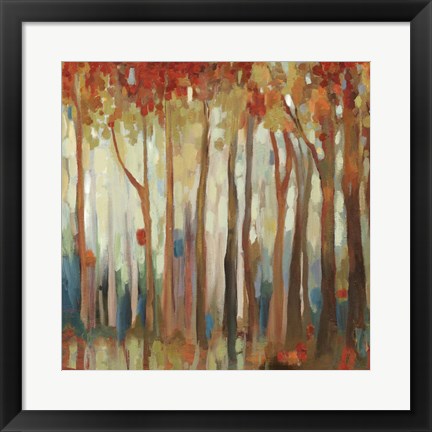 Framed Marble Forest II Print