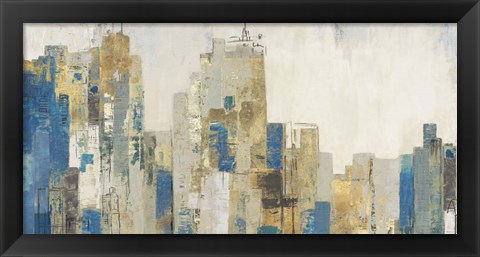 Framed Wide City Blues Print